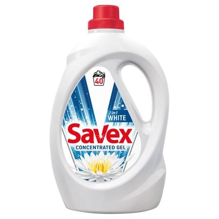 Detergent lichid Savex 2in1 White, 20 spalari, 2.2L [1]