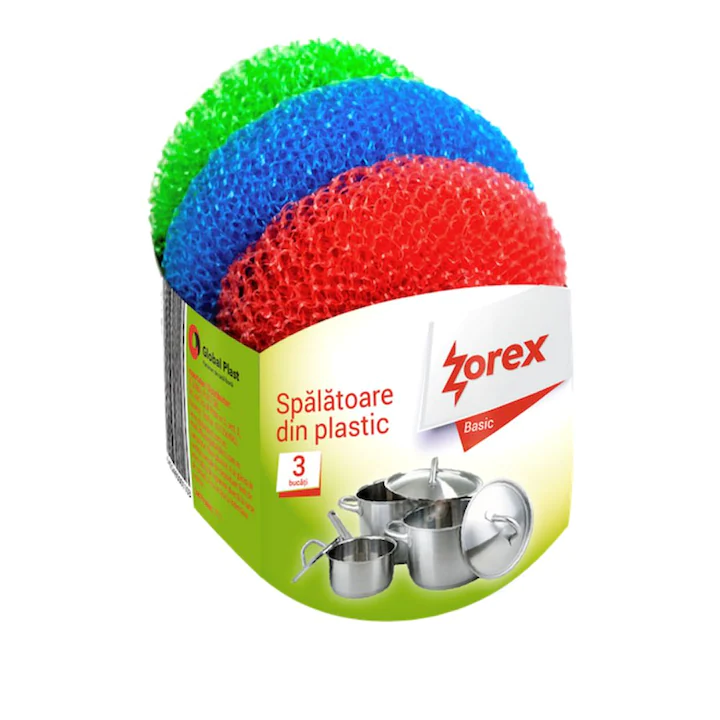 Spalatoare din Plastic Zorex Basic Multicolor, 3 bucati [1]