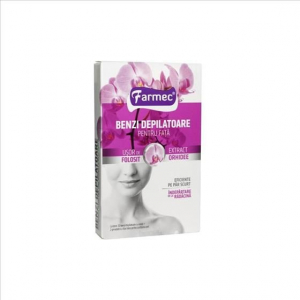 Igiena Intima - Benzi depilatoare pentru fata Farmec cu Extract de Orhidee, 20 bucati