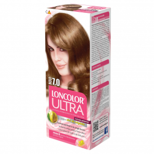 Vopsea Par - Vopsea de par permanenta Loncolor Ultra 7.0 Castaniu Deschis, 100ml
