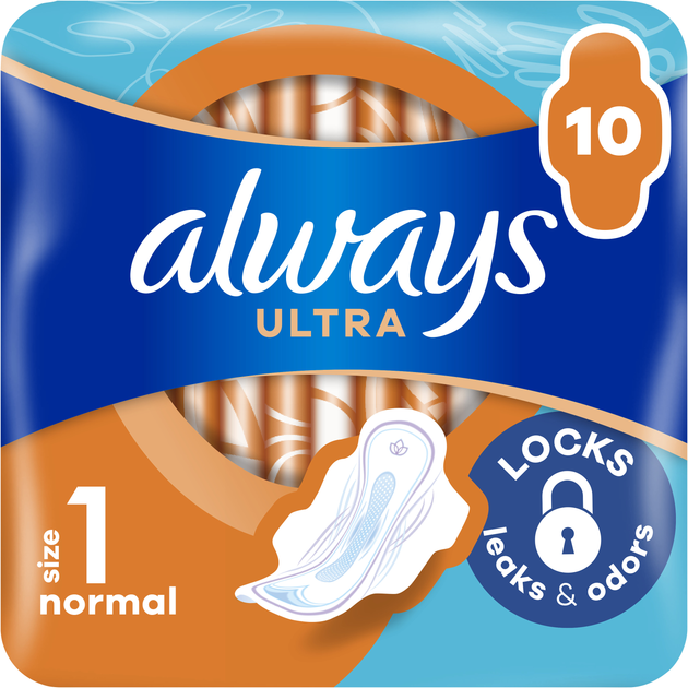Igiena Intima - Absorbante Always Ultra Normal, M1, 10 bucati