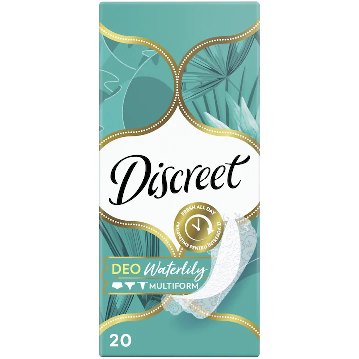 Igiena Intima - Absorbante Discreet Deo Waterlily, 20 bucati