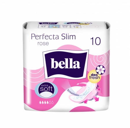 Igiena Intima - Absorbante Bella Perfecta Rose, 10 bucati