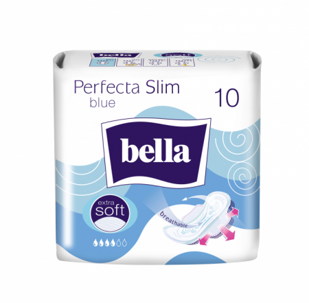 Igiena Intima - Absorbante Bella Perfecta Blue, 10 bucati