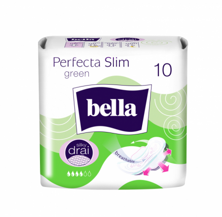 Igiena Intima - Absorbante Bella Perfecta Green, 10 bucati