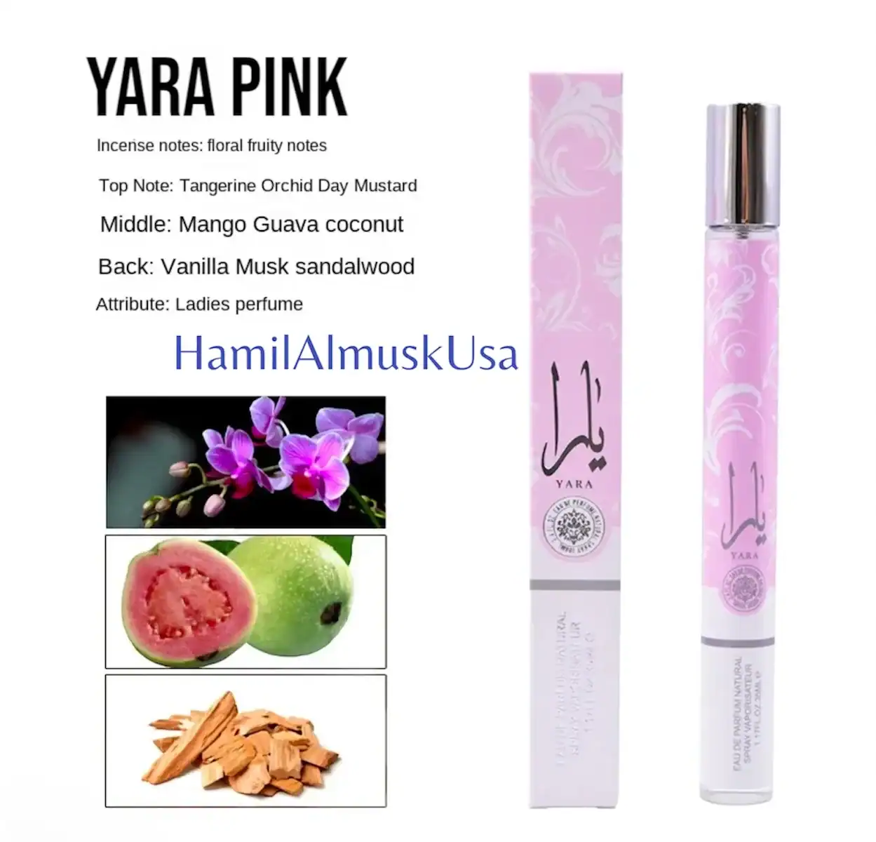 Apa de parfum spray tip pix Yara Pink, 35ml [1]