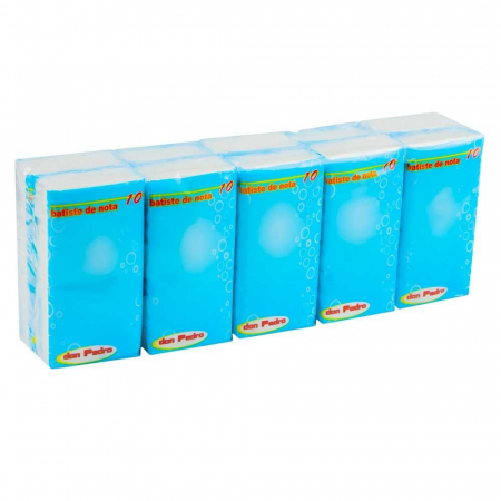 Servetele Umede - Batiste nazale Don Pedro, 2 straturi, 10 bucati