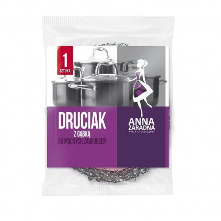 Accesorii Bucatarie - Burete spiralat inox Anna Zaradna, 1 bucata