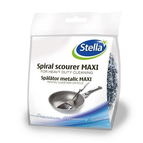 Accesorii Bucatarie - Burete spiralat inox Maxi Stella, 1 bucata