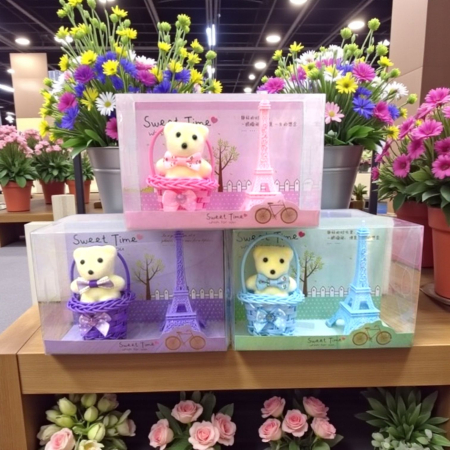 Set Cadou - Cadou Sweet Time ursulet in cosulet si turn Eiffel