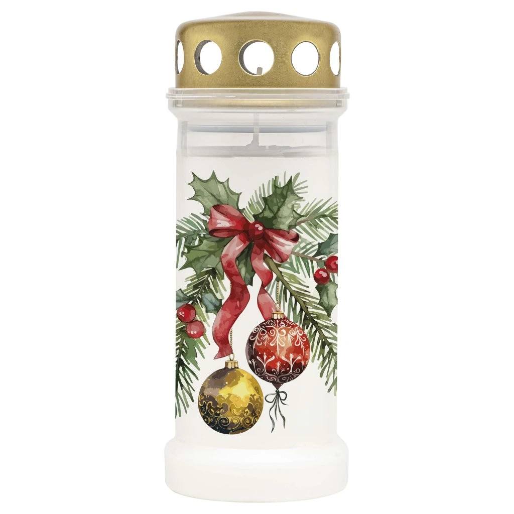 Lumanari & Candele - Candela cu capac Bolsius Glob Alb