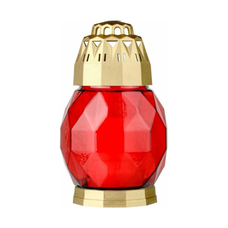 Lumanari & Candele - Candela din sticla Bolsius 2D Diamant Rosu