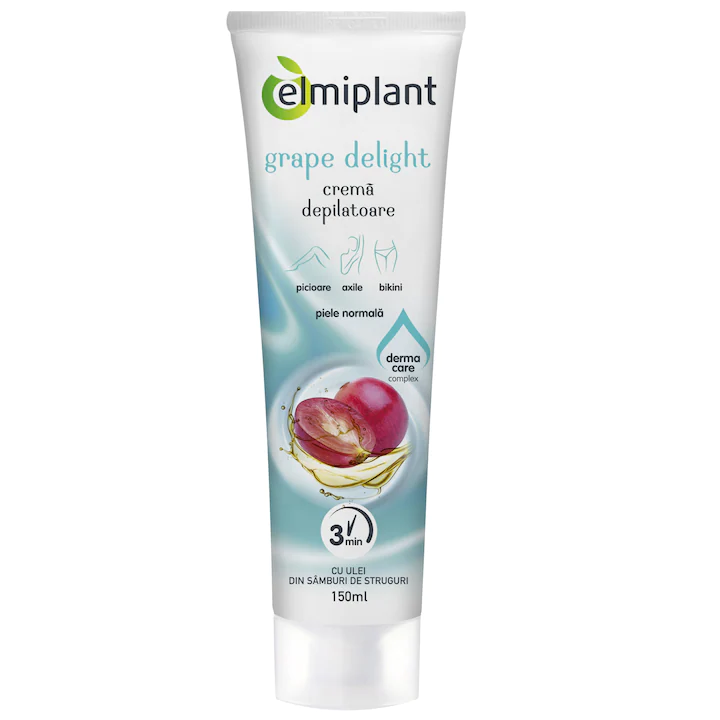 Crema - Crema depilatoare pentru piele normala Elmiplant Grape Delight, 150ml