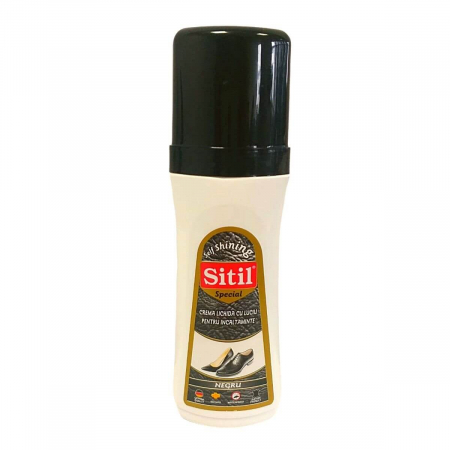 Articole & Accesorii Birou - Crema lichida cu luciu pentru incaltaminte Sitil Negru, 80ml