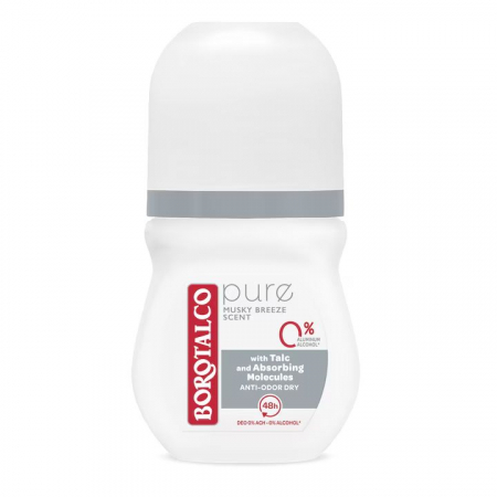 Roll-On - Deodorant Roll-On Borotalco Pure, 50ml