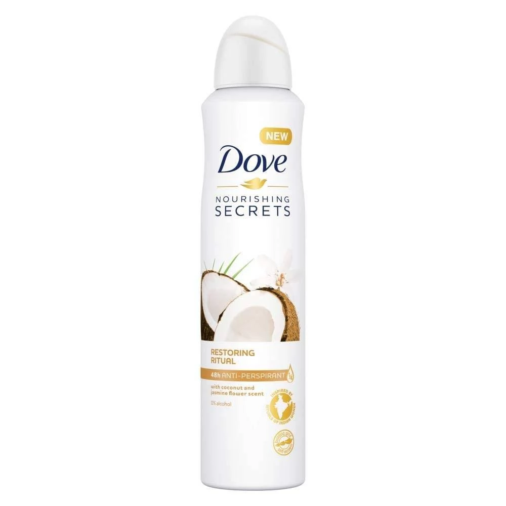 Spray - Deodorant spray Dove Coconut & Jasmine, 250ml
