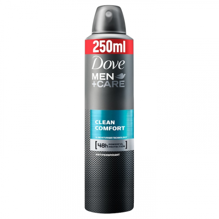 Spray - Deodorant spray Dove Men +Care Clean Comfort, 250ml