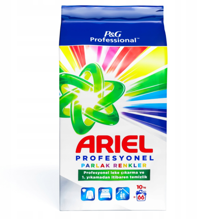 Detergent Rufe Pudra - Detergent automat Ariel Professional Color, 66 spalari, 10Kg
