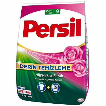 Detergent Rufe Pudra - Detergent automat Persil Professional Rose, 33 spalari, 5Kg