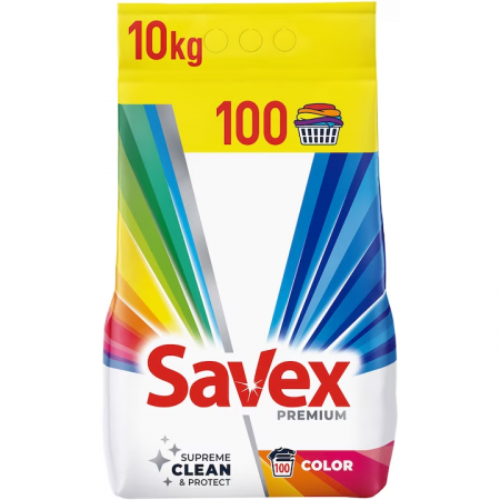 Detergent Rufe Pudra - Detergent automat Savex 2in1 Color, 100 spalari, 10Kg