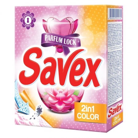 Detergent Rufe Pudra - Detergent rufe automat Savex 2in1 Color, 300g