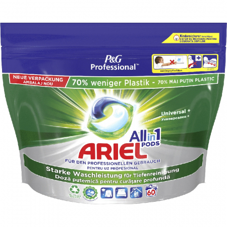 Detergent Rufe Capsule - Detergent capsule Ariel Professional Allin1 PODS Regular, 60 capsule, 60 spalari