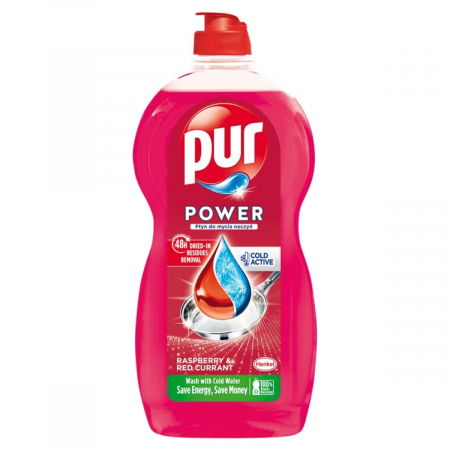 Produse Curatenie - Detergent de vase Pur Power Raspberry & Red, 1.2L