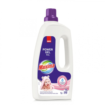 Produse Curatenie - Detergent rufe lichid Sano Maxima Baby, 20 spalari, 1L