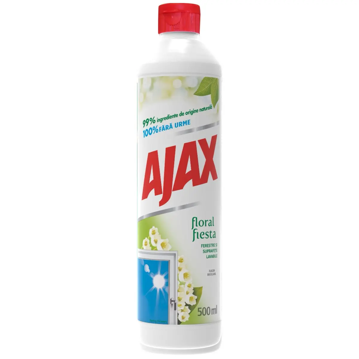 Sticla & Fereastra - Rezerva solutie pentru geamuri Ajax Flowers of Spring, 500ml