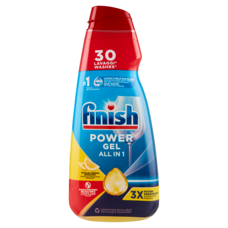 Bucatarie - Detergent pentru masina de spalat vase Finish Power Gel Lamaie, 600ml