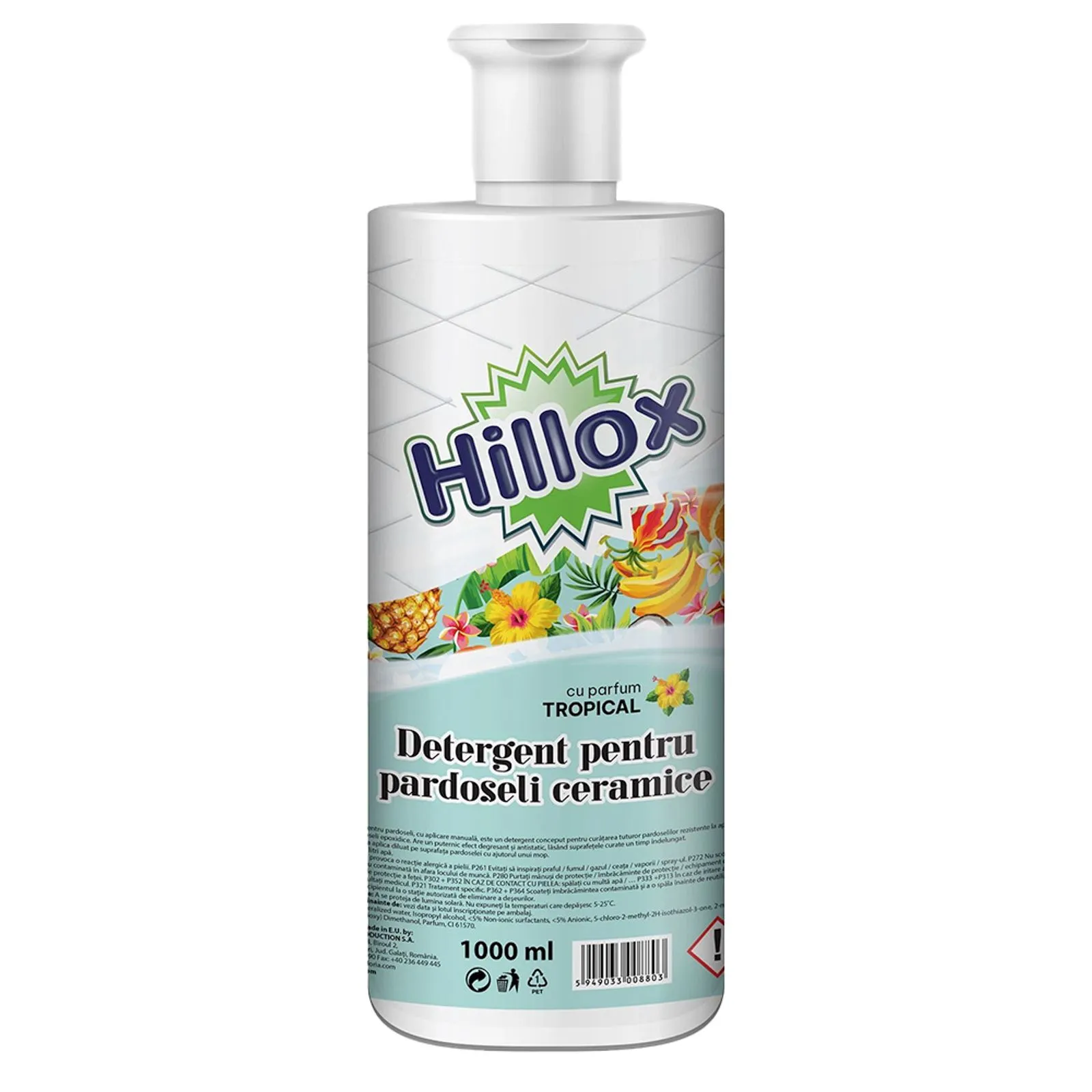 Produse Curatenie - Detergent pentru pardoseli ceramice Hillox Tropical, 1L