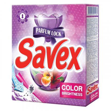 Detergent Rufe Pudra - Detergent rufe automat Savex 2in1 Color Brightness, 300g