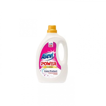 Produse Curatenie - Detergent rufe lichid Asevi Power Color Protect, 50 spalari, 2.5L