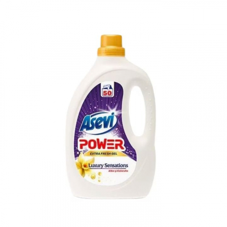 Detergent Rufe Lichid - Detergent rufe lichid Asevi Power Luxury, 50 spalari, 2.5L