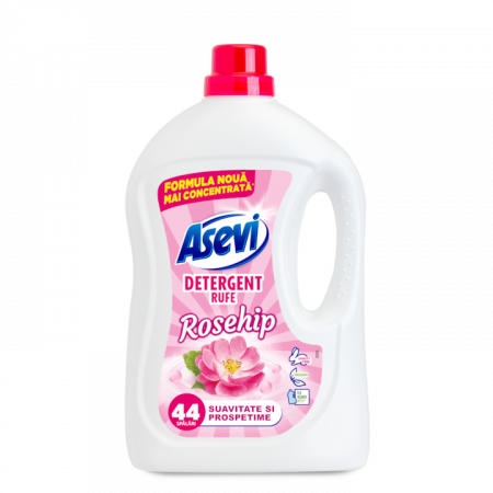 Detergent Rufe Lichid - Detergent rufe lichid Asevi Rosehip, 44 spalari, 2.4L