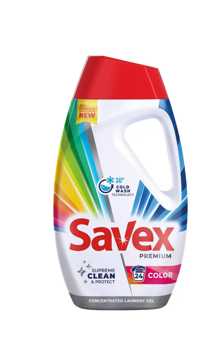 Detergent Rufe Lichid - Detergent rufe lichid Savex Color, 24 spalari, 1.08L