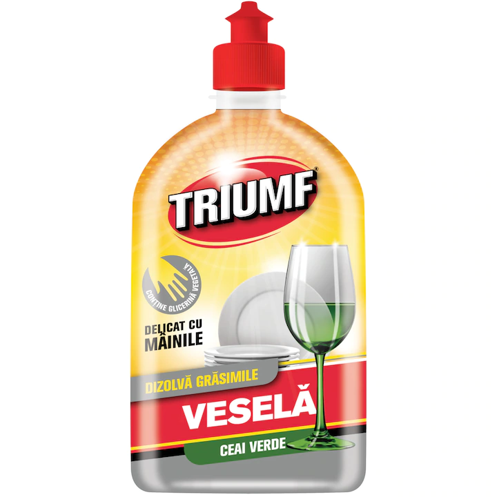 Detergent Vase - Detergent vesela Triumf Ceai Verde, 500ml