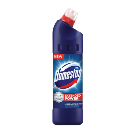 Curatare Baie - Dezinfectant inalbitor anticalcar Domestos Original Blue, 750ml