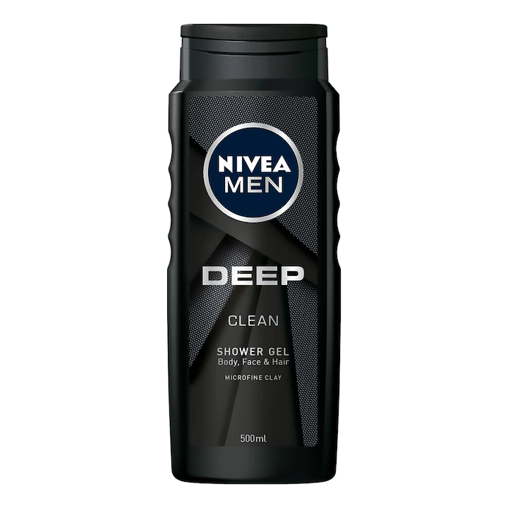 Gel de Dus - Gel de dus Nivea Men Deep Clean, 500ml