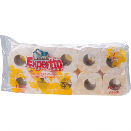Baie & Toaleta - Hartie igienica parfumata Expertto Piersica, 2 straturi, 10 role