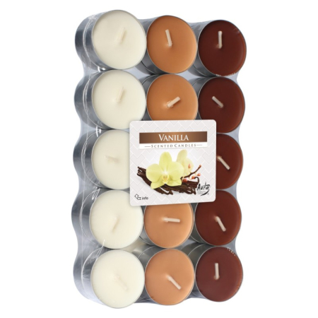 Lumanari & Candele - Lumanari parfumate pastila Vanilie, 30 bucati