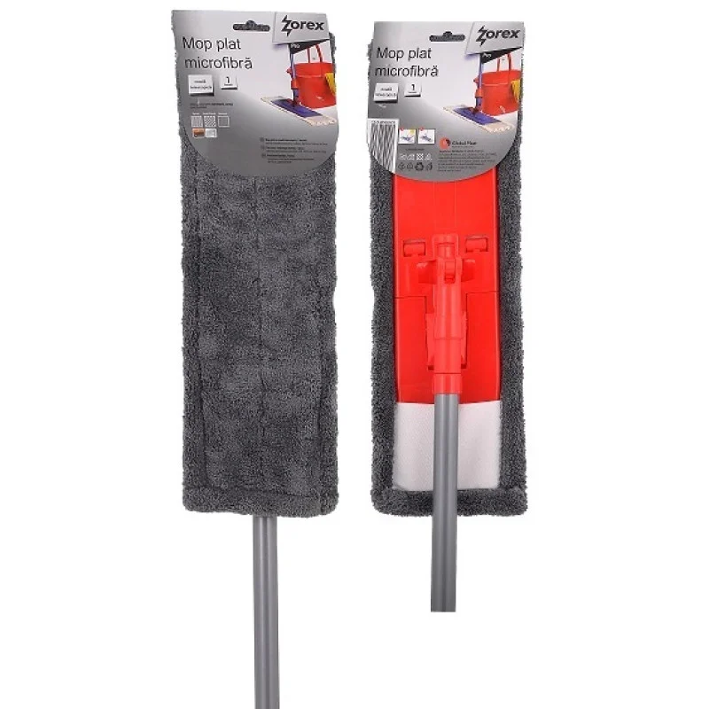 Accesorii Bucatarie - Mop plat microfibra cu coada telescopica Zorex Pro