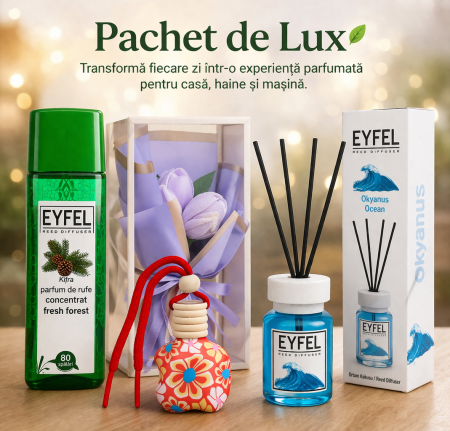 Set Cadou - Pachet Arome de Lux - Parfum de Rufe, Difuzor de Camera si Accesorii