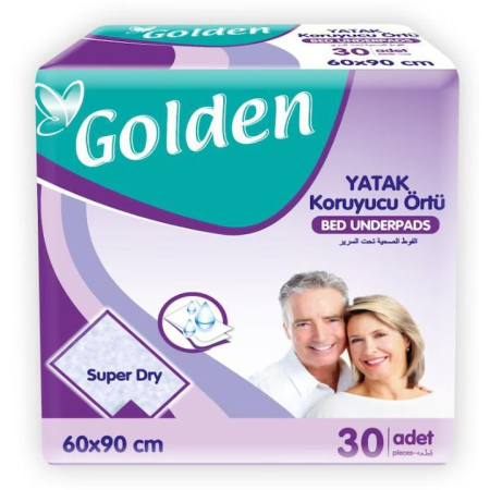 Ingrijire Personala - Paturici protectie pat adulti Golden, 60x90cm, 30 bucati