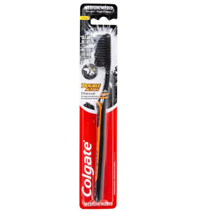 Periute de Dinti - Periuta de dinti Colgate Double Action Charcoal Medium