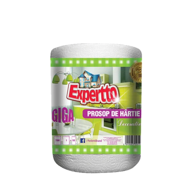 Bucatarie - Prosop de hartie Expertto Alb, 2 straturi, 78m