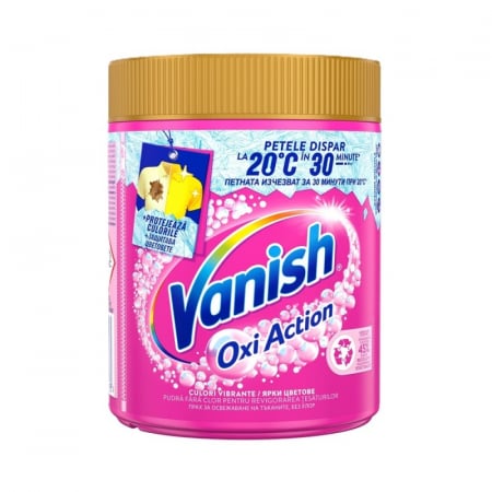 Inalbitor & Indepartare Pete - Pudra pentru indepartarea petelor Vanish Oxi Action Pink, 470g