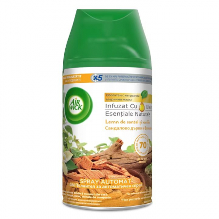 Produse Curatenie - Rezerva odorizant de camera Air Wick Freshmatic Lemn de Santal & Vanilie, 250ml