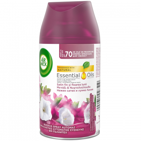 Odorizant Camera - Rezerva odorizant de camera Air Wick Freshmatic Smooth Satin & Moon Lilly, 250ml