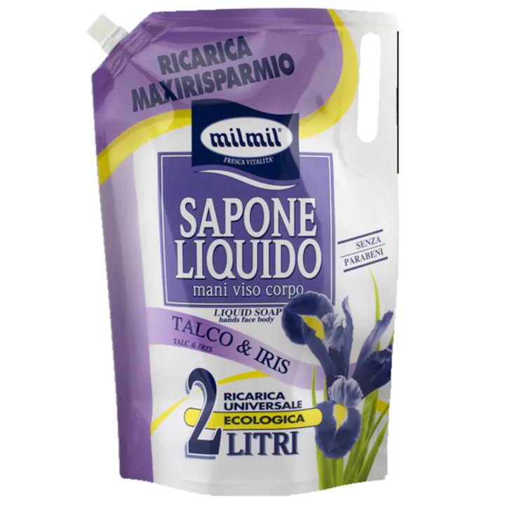 Ingrijire Personala - Rezerva sapun lichid Mil Mil Talc si Iris, 2L